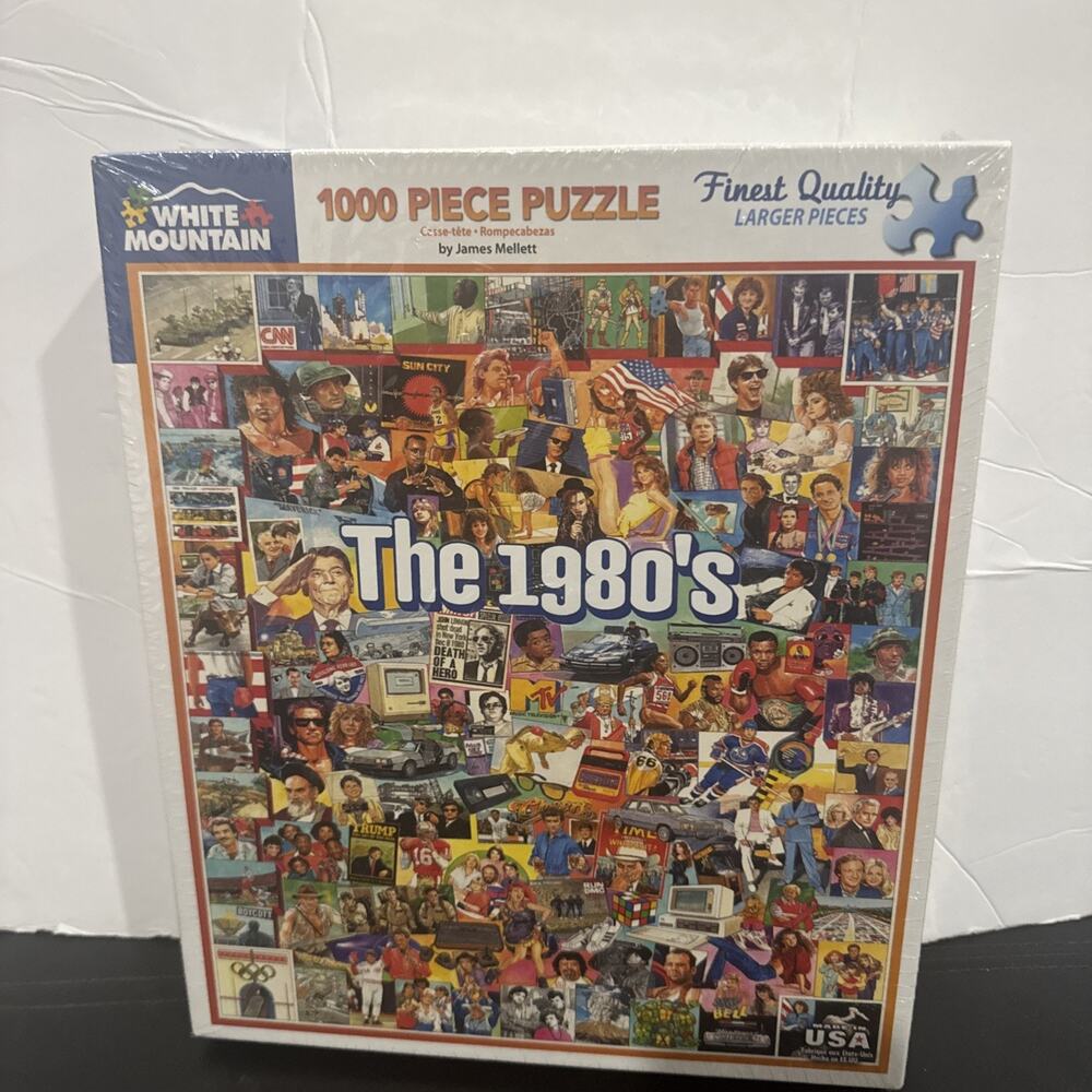 White Mountain 1000 Piece Puzzle The 1980’s James Mellett New Vintage